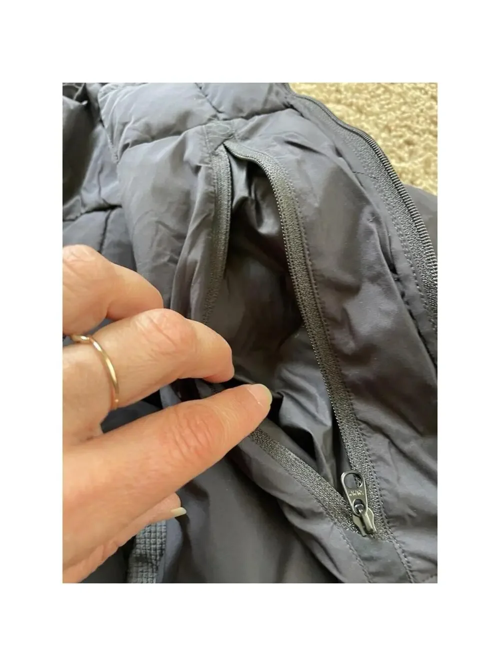 Arc'teryx Rico Shacket Down Quilted Lightweight Puffer Jacket Mens L Black EUC